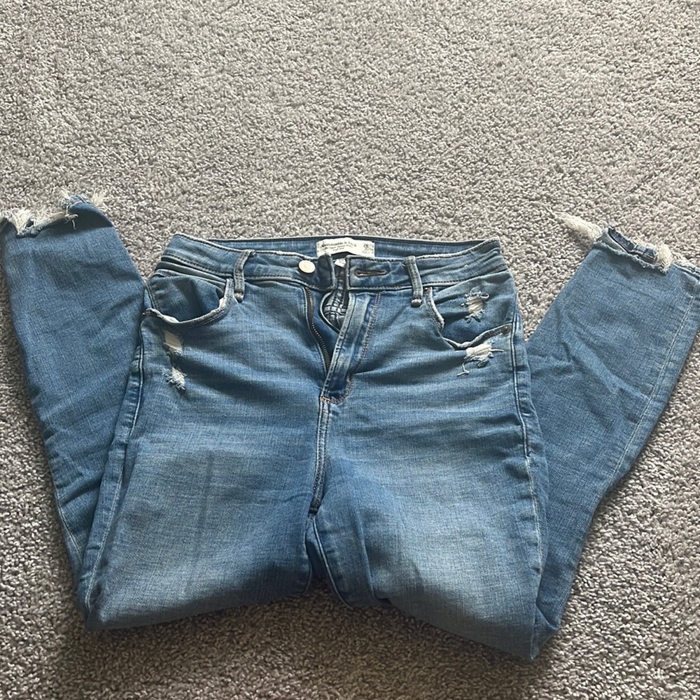 Abercrombie curve love high rise jean